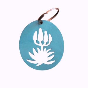Blue Aloe keyring