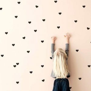 Vinyl wall heart stickers