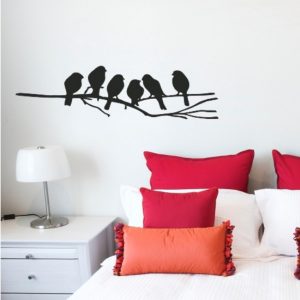 Birds on wall
